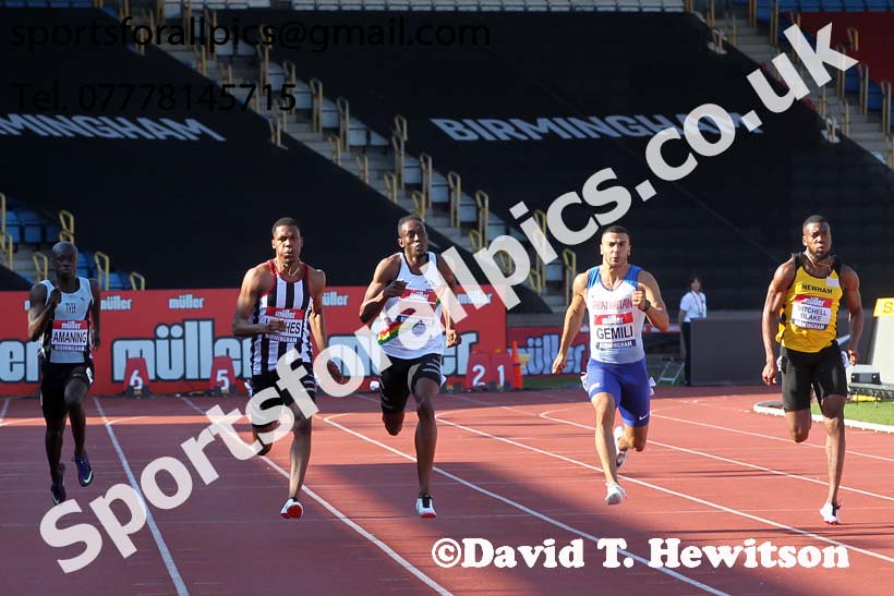 Mens 200 metres, 2019 Muller British Championships, Alexander Stadium, Birmingham. Photo: David T. Hewitson/Sports for All Pics